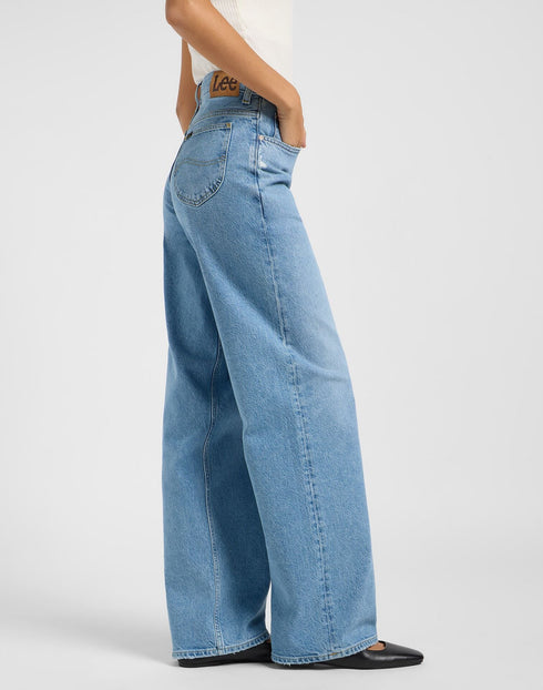 Lee Women's Rider Loose Jeans In Blue Koi